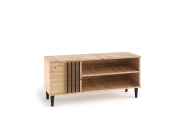 Comodă TV LIVIA 08 – 120x40x54 cm – Stejar Artisan – fotografie de prezentare a produsului