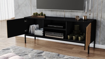 Comodă TV Meorati 150 Media cabinet negru – Negru - Img 12
