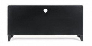 Comoda TV neagra din metal, 120,5x40x58,5 cm, Cambridge Bizzotto - Img 3