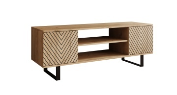 Comodă TV TV Lorello Herringbone cm – 135x40x49 cm – Oak Craft