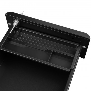 Corp mobil pentru birou / rollbox, 46 x 30 x 59.2 cm, metal, negru, Songmics - Img 5