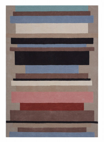 Covor Lines Bedora, 200x300 cm, 100% lana, multicolor, finisat manual - Img 3