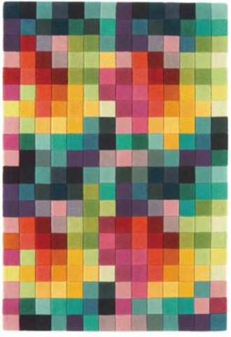 Covor Patch Bedora, 120x170 cm, 100% lana, multicolor, finisat manual - Img 5