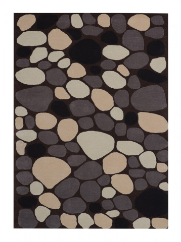Covor Stone Bedora, 120x170 cm, 100% lana, multicolor, finisat manual - Img 3