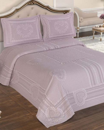 Cuvertura de pat lux, 3 piese, rose, CDV-09