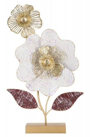 Decoratiune florala multicolora din metal, 35,5 x 9 x 59 cm, Lovi Mauro Ferreti - Img 1