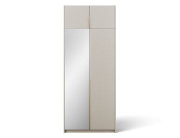 Dulap Alera II with top extension – Hinged – cu oglindă – 100x58x250 cm – Cașmir – Alera II with top extension – Hinged Dulap – Varianta 2
