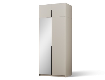 Dulap Alera II with top extension – Hinged – cu oglindă – 100x58x250 cm – Cașmir – Alera II with top extension – Hinged Dulap – Varianta 1 - Img 2