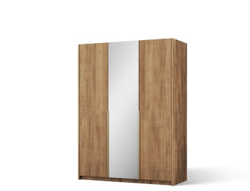 Dulap Alera III Hinged – cu oglindă – 148x58x204 cm – Stejar Artisan – Alera III Hinged Dulap – Varianta 1 - Img 2