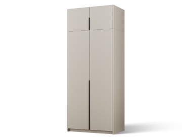 Dulap Bregma II cu uși batante și extensie superioară – 4 uși – 100x58x250 cm – Cașmir – Varianta 1 - Img 2