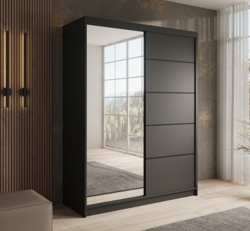 Dulap cu usi glisante, 150x58x200 cm, Cardi 150, ADRK Furniture