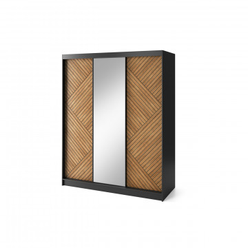 Dulap cu uși glisante Marrphy III, 180x60x220 cm – Lemn