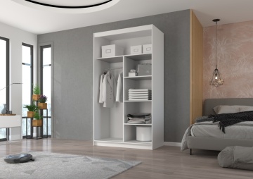 Dulap cu usi glisante si oglinda 120x215 cm, Esti, ADRK Furniture - Img 12