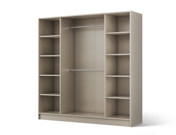 Dulap Palladio cu uși batante – 4 uși – 200x51x200 cm – Cașmir – Varianta 2 - Img 2