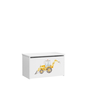 Ladă pentru jucării DARIA – 73x40x42 cm – Alb / Digger / DIGGER - Img 2