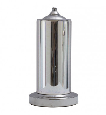Lampa argintie din metal si sticla, ø 17 cm, soclu E14, Max 40W, Lexington-B 3D Mauro Ferreti - Img 4