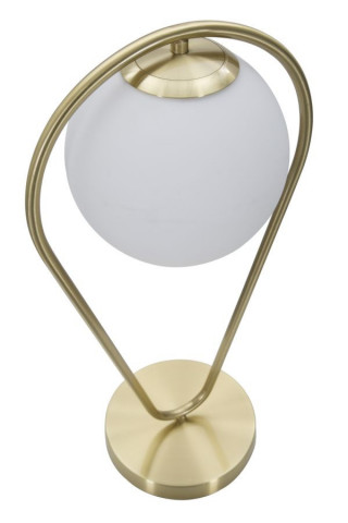 Lampa aurie din metal, Soclu E14 Max 40W, 25x18x50 cm, Glamy Drop Mauro Ferretti - Img 5