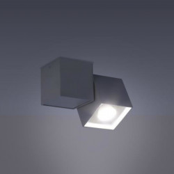 Lampa de tavan lampex, kraft 1 negru, GU10, 40W - Img 6