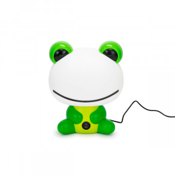 Lampa de veghe pentru copii Cute Pet Frog 1, 1x E14 / 7W / 12V, alb / verde, Kelektron - Img 5