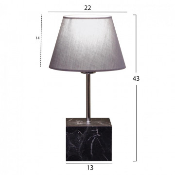 Lampa, metal / textil, antracit - Img 3