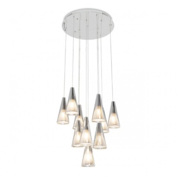 Lampa suspendata Cone 10, 10 x G9, Max 40W, crom, Kelektron – fotografie de prezentare a produsului