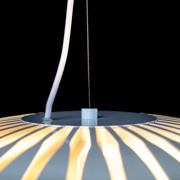 Lampa suspendata Shadow 1, 3 x E27, Max 60W, alb, Kelektron - Img 5