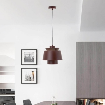 Lampa suspendata Turbine C, Soclu E27, Max 60W, maro, Kelektron – imagine comercială suplimentară