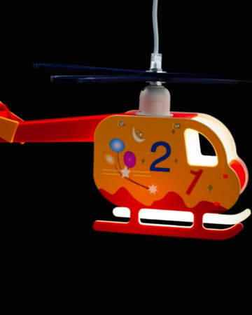 Lustra Copii E27, 8w, Rosu/Galben, Helicopter 1, Kelektron - Img 8