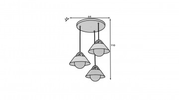 Lustre suspendate Almitara – Alb – fotografie de prezentare a produsului