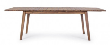 Masa din lemn de salcam, 180/240x90 cm, Varsavia, Bizzotto - Img 4