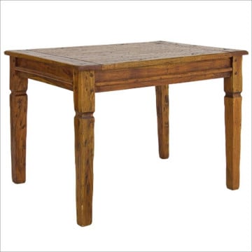 Masa dining extensibila pentru 8 persoane antichizata din lemn de Acacia, 120-200 cm, Chateaux Bizzotto - Img 5