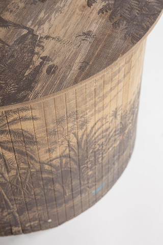 Masuta de cafea finisaj natural din Bambus, ∅ 58 cm, Fujiko Bizzotto - Img 5