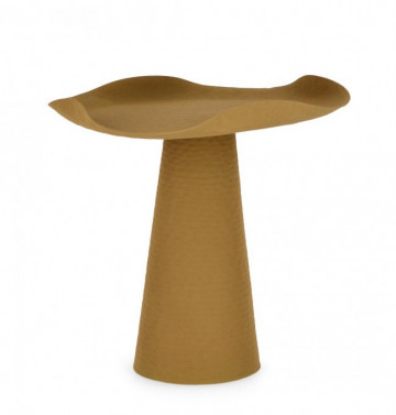 Masuta de cafea galben mustar din metal, ∅ 41 cm, Lalita Bizzotto