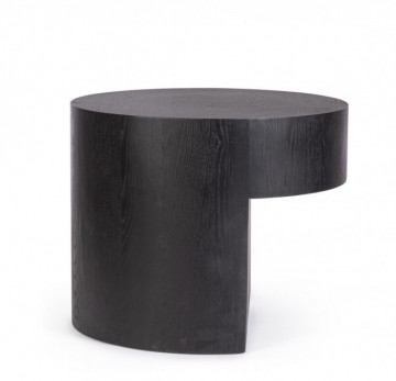 Masuta de cafea neagra din lemn de Frasin, ∅ 50 cm, Stanwood Bizzotto - Img 4