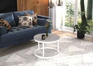 Culoare: Alb / Beton – imagine 306885