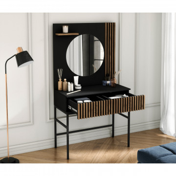 Mese de toaletă Meorati 85 Vanity table negru – Negru – cadru de prezentare secundar