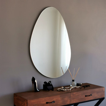 Oglinda decorativa, MDF, alb, 552NOS2215 - Img 3