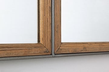 Oglinda dreptunghiulara maro din lemn de Pin, 92,5x52,5 cm, Border Bizzotto - Img 2