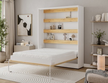 Pat rabatabil Devesto Vertical Wall 160 Artisan Eiche, 160x200 cm – Artisan Eiche - Img 9