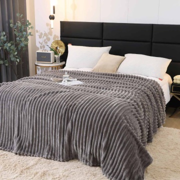 Patura Cocolino simpla, model dungi in relief, 200x230 cm, gri, PJ-63 – cadru de catalog cu produsul