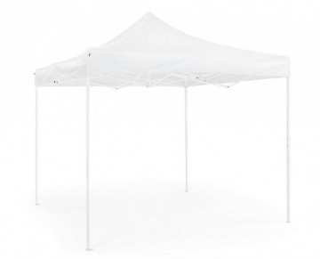 Pavilion pentru gradina alb din stofa si metal, 291x291 cm, Pandora Bizzotto - Img 1