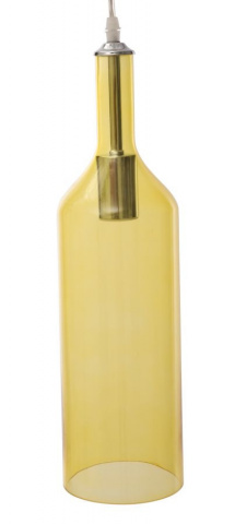 Pendul galben din sticla, ø 11 x h43 cm, Bottle Mauro Ferreti - Img 2