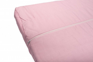 Perna ergonomica Somnart LATEXCEL, 64x40x11 cm, latex natural, husa bumbac 100%, roz - Img 4