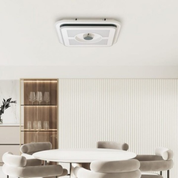 Plafonieră Base v2 110W Kelektron, corp metal și termoplastic alb-gri, 55x55 cm, protecție IP20, SKU 20 7 06 110 CF 0015A