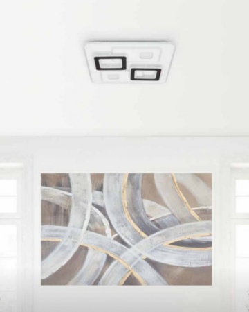 Plafoniera LED 85W, Alb/Maro, Retro, Kelektron – fotografie secundară a produsului