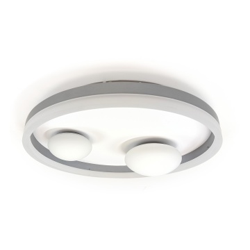 Plafoniera LED Belelle, 35W, 1470 lm, Alb + Aluminiu, Kelektron