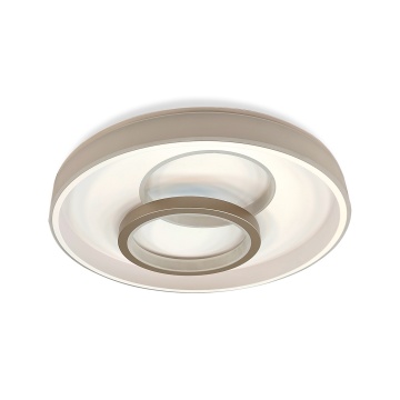 Plafoniera LED Lara, Ø50 cm, 70W, 3150 lm, Alb + Greige, Kelektron
