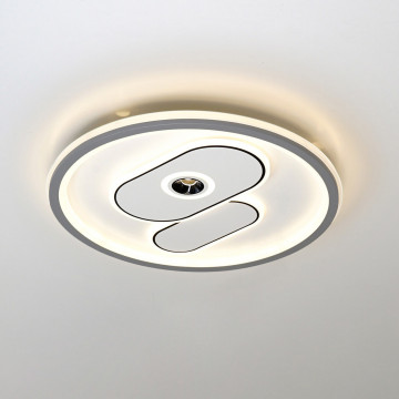 Plafoniera LED Mistral Rotunda, alb / gri, dimabil, cu telecomanda, lumina calda / rece / neutra, Kelektron - Img 3