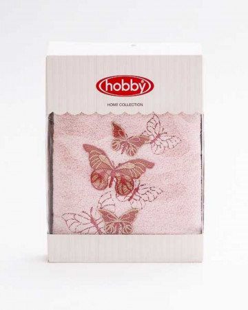 Prosop Hobby Home Collection din bambus; bumbac, absorbtie mare, textura catifelata, 50x90 cm, PBB-01 - Img 6