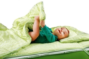 Protectie saltea impermeabila Nature Bamboo Kids 60x120 cm, Verde - Img 3